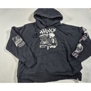 Swixxz Graphic Pullover Hoodie Size Lg, Black White